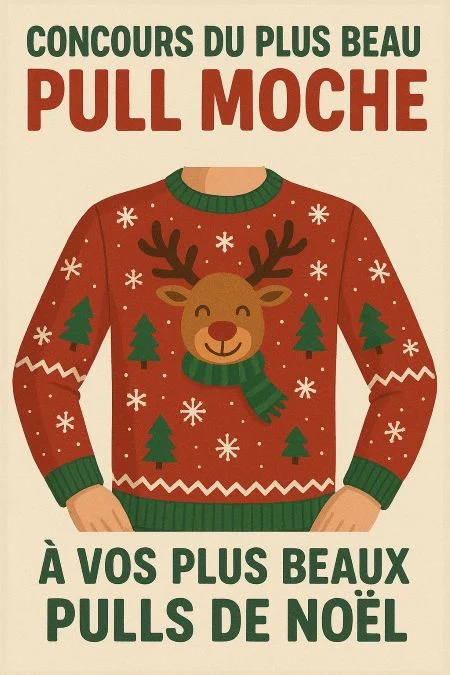 Concours pull moche de noel 2025